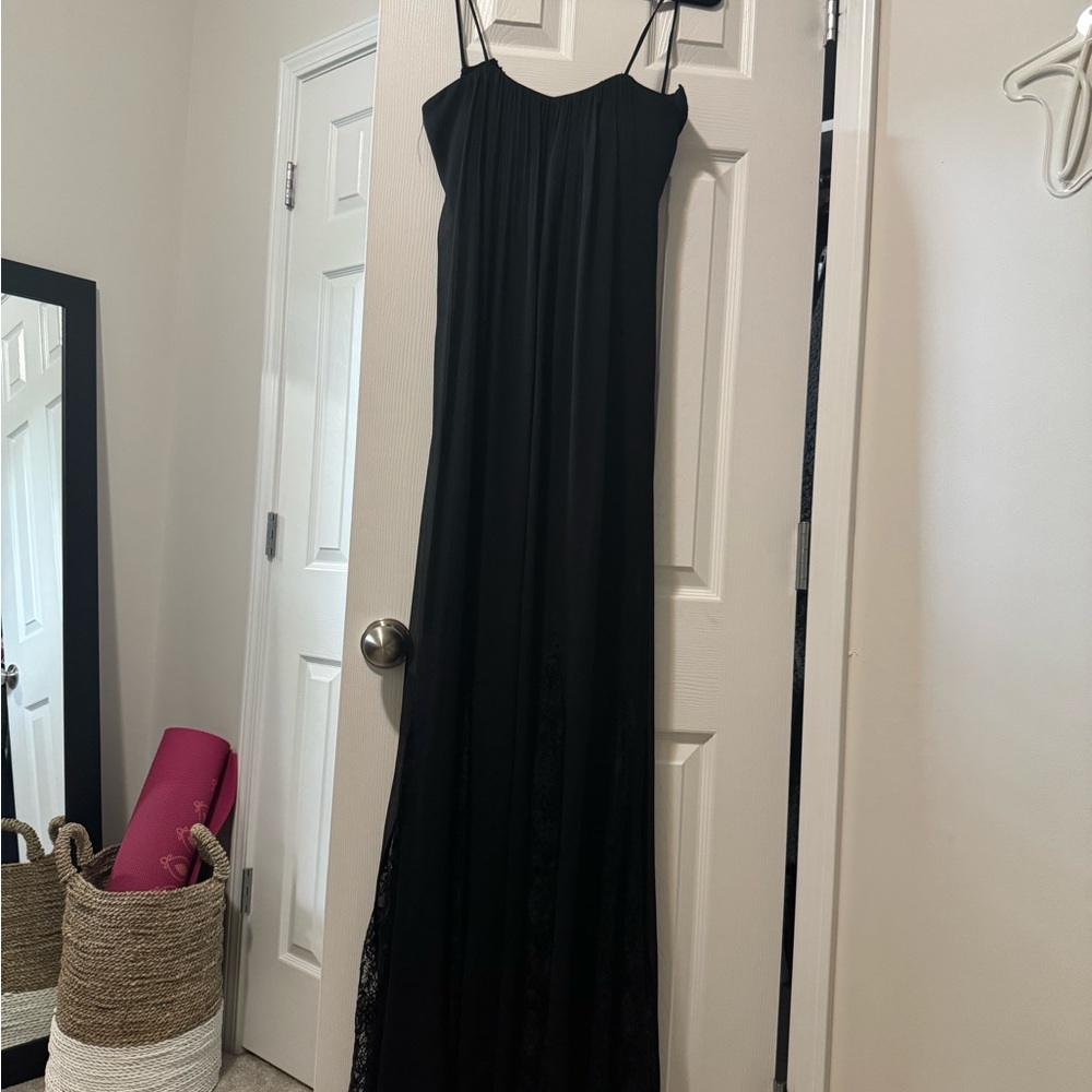 Alice + Olivia Black Sleeveless Maxi Dress for Weddings